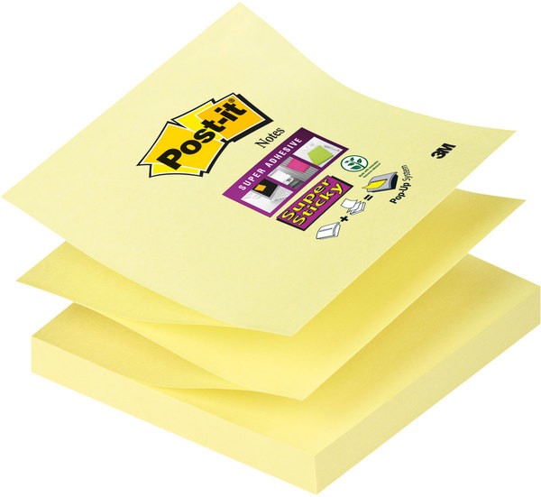 Post-it® Super Sticky Z-Notes R33012SY 1 Block á 90 Blatt,