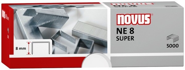 Heftklammern NE8 super verzinkt Stahldraht, f. Elektrohefter B100EL