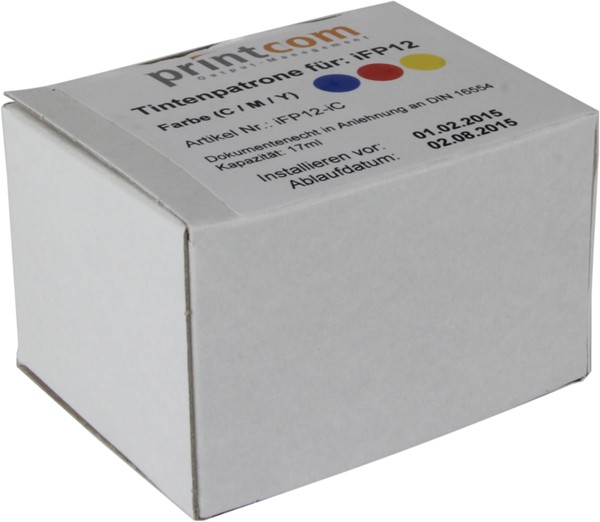 Tintenpatrone iFP12IC farbig für Printcom