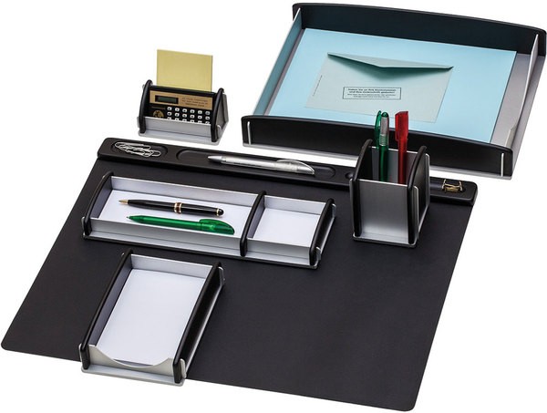 Elegantes Schreibtisch Set 6 Teilig Echtholz Buche Matt Schwarz