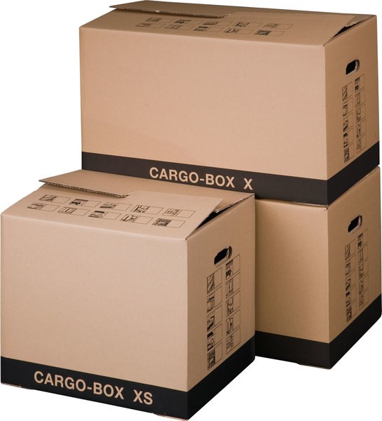 Umzugskarton Cargobox XS braun Innen 455x345x380mm Außenmaß:465x347x400mm