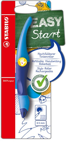 Stabilo EASY original Tintenroller, Linkshänder, dunkel-/hellblau