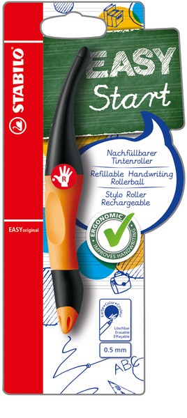 Stabilo EASY original Tintenroller, Rechtshänder, orange/anthrazit