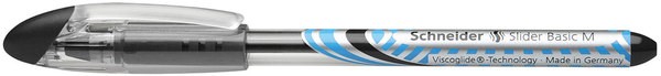 Kugelschreiber SLIDER Basic 1,0 mm Strichstärke M, Visco Glide ,schwarz
