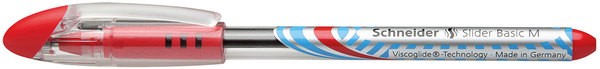 Kugelschreiber SLIDER Basic 1,0 mm Strichstärke M, Visco Glide, rot
