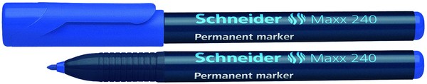Schneider Permanentmarker 240 Rundspitze 1-2mm, blau,