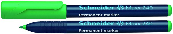 Schneider Permanentmarker 240 Rundspitze 1-2mm, grün,