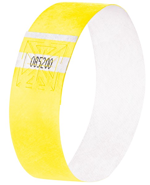 Eventbänder Super Soft fluoreszierend gelb 255x25 mm