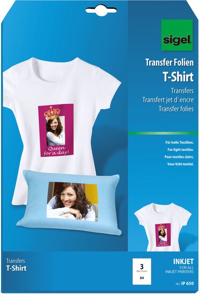 InkJet Transfer T-Shirt Folie A4 für helle Textilien