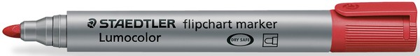 Lumocolor Flipchart marker mit Rundspitze 2mm rot