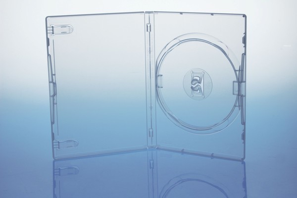 DVD-Leerhülle Single, transparent, PP, 136 x 191 x 15 mm
