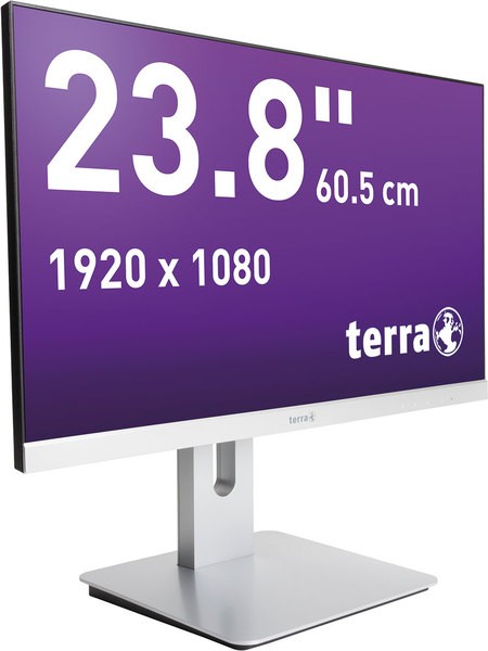 LCD/LED Monitor 2462W PV silber 23,8" Full-HD-Display, AMVA-Panel