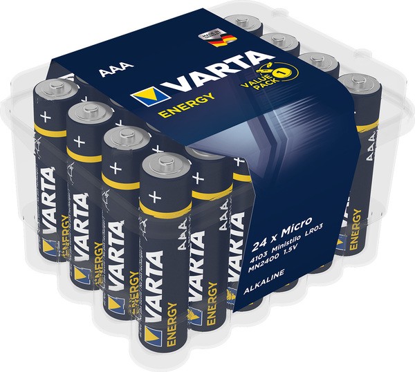 Batterie Micro Energy AAA, 24er Pack, LR03, 1,5V