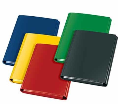 Heftbox A4 -KARTON- sort. rot,blau,gelb, grün, schw.