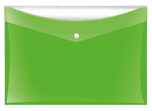 Sammeltaschen DIN A4 grün mit zusätzlicher Tasche