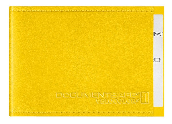 Document Safe 1, Schutzhülle passend für eine Karte, gelb, geeignet