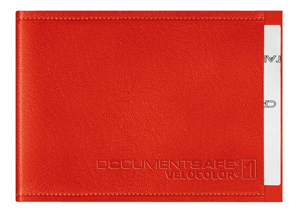 Document Safe 1, Schutzhülle passend für eine Karte, rot, geeignet