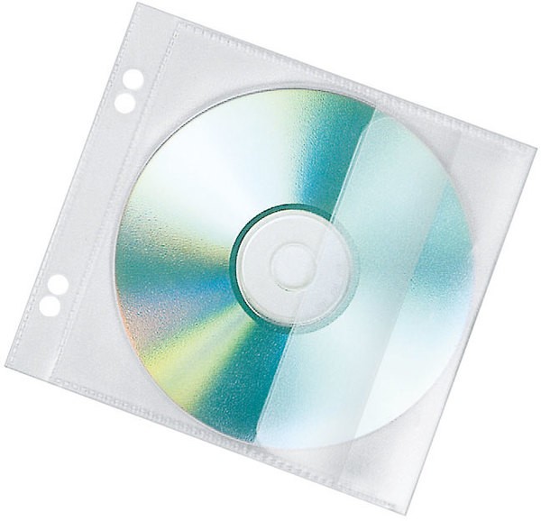 CD-Hülle zum Abheften, 10er Pack pp, 1 cd, transparent