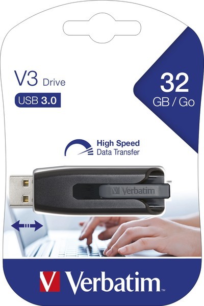 Speicherstick, USB 3.0, 32 GB, V3 grau, Ultra Speed 533x