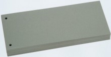 Trennstreifen grau, Sondermaß 105x228cm, 190g/qm Karton, gelocht