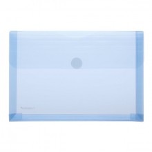 Sichttasche A5, Dehnfalte blau transparent 175 x 260 x 0 mm (HxBxT)