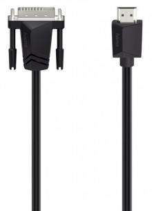 Videokabel DVI-Stecker auf HDMI- Stecker, 3 m, schwarz,