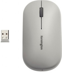 Maus, klabellos, Bluetooth und Nano-USB-Empfänger, grau