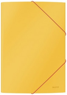 Eckspannermappe Cosy Karton, gelb gelb, A4, für ca. 150 Blatt, 3 Klappen