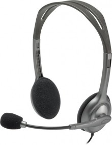 Stereo Headset H 110, silber/grau, Mikrofon mit Rauschunterdrückung,