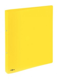 Ringbuch A4, 2 Ringe, 25 mm, PP, gelb