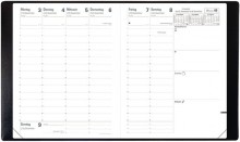 Quo Vadis Wochenkalender Pre 777 VZ Impala schwarz, "Agenda Planing®"