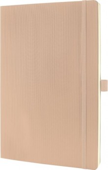 Notizbuch Conceptum, 187x270x14mm, 80g, Hardcover, beige, kariert, 194 S.