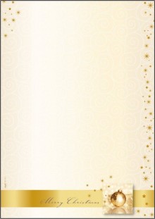 Weihnachts-Motiv-Papier, GoldenTimes A4, 90 g, für Ink/Laser/Copy