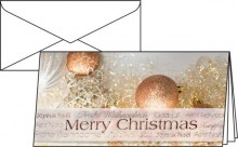 Weihnachts-Karten Glanzkarton inkl. Umschläge DL, 220g, Christmas Glitter