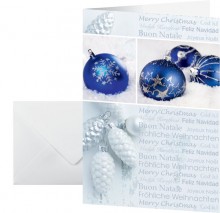 Weihnachts-Karten inkl. Umschläge, Seasons Greetings, Glanzkarton,