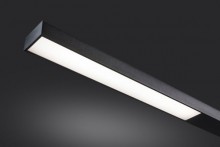 LED-Stehleuchte Beryll schwarz modernes, filigranes Design, direkte