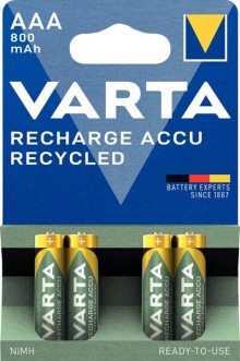 Akku Recycled, Micro AAA, 4er Pack HR03, 1.2 V