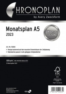 Chronoplan Monatsplan A5 2023