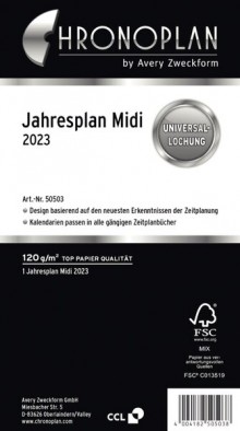 Chronoplan Jahresplan Midi 2023