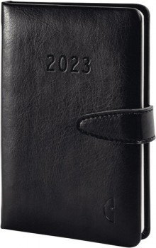 CP Buchkalender Mini 2023 Business Edition, 1 Woche 2 Seiten, schwarz