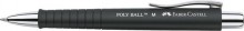Kugelschreiber POLY BALL M, schwarz, mit Großraummine M,