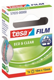 tesafilm Eco & Clear 15mm x 10m transparent und klar, nahezu
