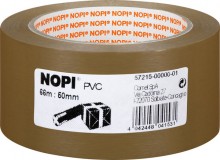 Packband Nopi-Pack, 66m x 50mm, braun, PVC