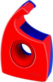 Handabroller für Klebefilm 19mm x 33m tesa Easy Cut, rot-blau