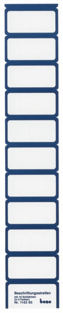 Beschriftungsschild Vetro blau für Reiter 60 x 30 mm
