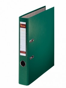 Ordner A4, No.1, 5,2cm,o.Kantenschutz, grün, Folienkaschiert, Griffloch,