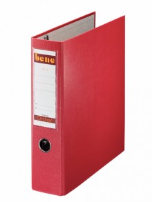 Postschekordner A4, 7,5 cm o.Kanten- schutz, rot, 2 x A5 quer abheftbar