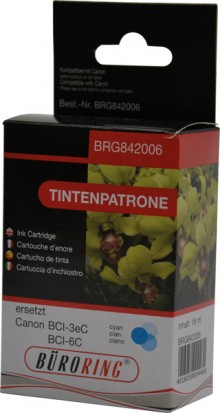 Tintenpatrone cyan für Canon BJC-3000,6000,6100,6200,6500,S4500