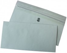 Briefumschlag, DIN Lang, Selbst- klebend, Recycling, grau, 75g