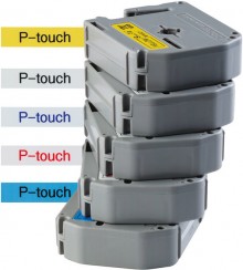 Schriftbandkassette 9mmx8m sw/ws für P-touch 65-5-85-110